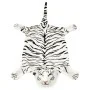 Alfombra afelpada de tigre 144 cm blanca de vidaXL, Alfombras - Ref: Foro24-80169, Precio: 41,96 €, Descuento: %