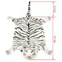 Alfombra afelpada de tigre 144 cm blanca de vidaXL, Alfombras - Ref: Foro24-80169, Precio: 41,96 €, Descuento: %