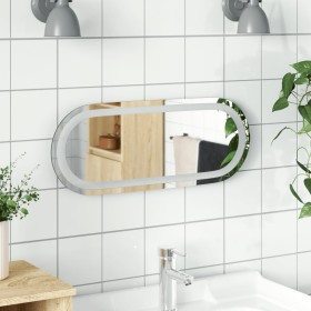 Espejo de baño LED ovalado 50x20 cm