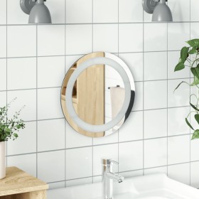 Espejo de baño LED redondo 30 cm