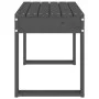 Gartenbank aus massivem grauem Kiefernholz 80x38x45 cm von vidaXL, Gartenbänke - Ref: Foro24-825088, Preis: 65,40 €, Rabatt: %