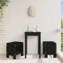 Taburetes de jardín 2 uds madera maciza pino negro 40x36x45 cm de vidaXL, Sillas de jardín - Ref: Foro24-825342, Precio: 74,9...