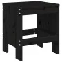 Gartenhocker 2 Stück aus massivem schwarzem Kiefernholz 40x36x45 cm von vidaXL, Gartenstühle - Ref: Foro24-825342, Preis: 75,...
