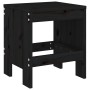 Gartenhocker 2 Stück aus massivem schwarzem Kiefernholz 40x36x45 cm von vidaXL, Gartenstühle - Ref: Foro24-825342, Preis: 75,...