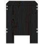 Gartenhocker 2 Stück aus massivem schwarzem Kiefernholz 40x36x45 cm von vidaXL, Gartenstühle - Ref: Foro24-825342, Preis: 75,...