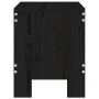 Taburetes de jardín 2 uds madera maciza pino negro 40x36x45 cm de vidaXL, Sillas de jardín - Ref: Foro24-825342, Precio: 74,9...