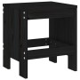 Gartenhocker 2 Stück aus massivem schwarzem Kiefernholz 40x36x45 cm von vidaXL, Gartenstühle - Ref: Foro24-825342, Preis: 75,...