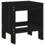 Taburetes de jardín 2 uds madera maciza pino negro 40x36x45 cm de vidaXL, Sillas de jardín - Ref: Foro24-825342, Precio: 74,9...