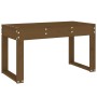 Gartenbank aus massivem Kiefernholz honigbraun 80x38x45 cm von vidaXL, Gartenbänke - Ref: Foro24-825089, Preis: 74,52 €, Raba...
