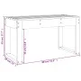 Banco de jardín madera maciza de abeto Douglas 80x38x45 cm de vidaXL, Bancos de jardín - Ref: Foro24-825091, Precio: 56,41 €,...