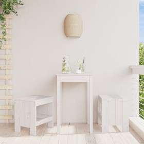 Garden stools 2 pcs solid white pine wood 40x36x45 cm by vidaXL, Garden chairs - Ref: Foro24-825339, Price: 75,82 €, Discount: %