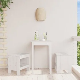 Garden stools 2 pcs solid white pine wood 40x36x45 cm by vidaXL, Garden chairs - Ref: Foro24-825339, Price: 75,00 €, Discount: %