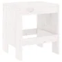 Gartenhocker 2 Stück aus massivem weißem Kiefernholz 40x36x45 cm von vidaXL, Gartenstühle - Ref: Foro24-825339, Preis: 75,00 ...