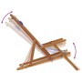 Silla playa plegable madera maciza eucalipto y tela azul blanco en Sillas de jardín | Comprar online en Foro24