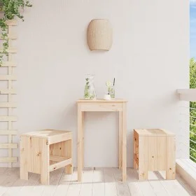 Gartenhocker 2 Stk. massives Kiefernholz 40x36x45 cm von vidaXL, Gartenstühle - Ref: Foro24-825338, Preis: 76,65 €, Rabatt: %