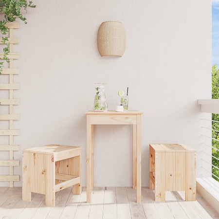 Gartenhocker 2 Stk. massives Kiefernholz 40x36x45 cm von vidaXL, Gartenstühle - Ref: Foro24-825338, Preis: 77,66 €, Rabatt: %