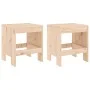 Garden stools 2 units solid pine wood 40x36x45 cm by vidaXL, Garden chairs - Ref: Foro24-825338, Price: 76,63 €, Discount: %