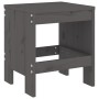 Gartenhocker 2 Stück massives Kiefernholz grau 40x36x45 cm von vidaXL, Gartenstühle - Ref: Foro24-825340, Preis: 75,82 €, Rab...