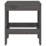 Gartenhocker 2 Stück massives Kiefernholz grau 40x36x45 cm von vidaXL, Gartenstühle - Ref: Foro24-825340, Preis: 75,82 €, Rab...