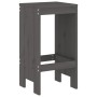 Küchenhocker 2 Stück massives Kiefernholz grau 40x36x75 cm von vidaXL, Gartenstühle - Ref: Foro24-825347, Preis: 96,01 €, Rab...