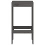 Küchenhocker 2 Stück massives Kiefernholz grau 40x36x75 cm von vidaXL, Gartenstühle - Ref: Foro24-825347, Preis: 96,01 €, Rab...