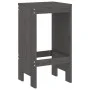 Küchenhocker 2 Stück massives Kiefernholz grau 40x36x75 cm von vidaXL, Gartenstühle - Ref: Foro24-825347, Preis: 94,79 €, Rab...