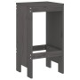 Küchenhocker 2 Stück massives Kiefernholz grau 40x36x75 cm von vidaXL, Gartenstühle - Ref: Foro24-825347, Preis: 96,01 €, Rab...