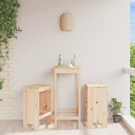 Kitchen high stools 2 pcs solid pine wood 40x36x75 cm by vidaXL, Garden chairs - Ref: Foro24-825345, Price: 95,06 €, Discount: %