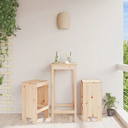 Küchenhochhocker 2 Stück aus massivem Kiefernholz 40x36x75 cm von vidaXL, Gartenstühle - Ref: Foro24-825345, Preis: 93,82 €, ...