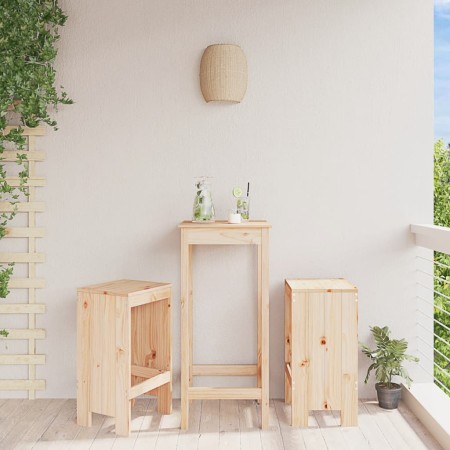 Küchenhochhocker 2 Stück aus massivem Kiefernholz 40x36x75 cm von vidaXL, Gartenstühle - Ref: Foro24-825345, Preis: 95,06 €, ...
