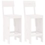 Küchenhocker 2 Stück weißes Kiefernholz 40x48,5x115,5 cm von vidaXL, Gartenstühle - Ref: Foro24-825360, Preis: 107,18 €, Raba...