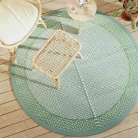 Alfombra exterior ARAKIL verde Ø160 cm PP en Protectores para exterior | Comprar online en Foro24