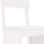 Küchenhocker 2 Stück weißes Kiefernholz 40x48,5x115,5 cm von vidaXL, Gartenstühle - Ref: Foro24-825360, Preis: 107,18 €, Raba...