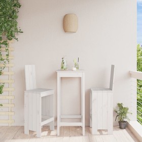 Kitchen stools 2 pcs solid white pine wood 40x42x120cm by vidaXL, Garden chairs - Ref: Foro24-825353, Price: 116,72 €, Discou...