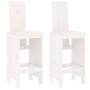 Küchenhocker, 2 Stück, massives weißes Kiefernholz, 40 x 42 x 120 cm von vidaXL, Gartenstühle - Ref: Foro24-825353, Preis: 11...