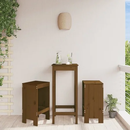 Küchenhocker 2 Stück honigbraunes Kiefernholz 40x36x75 cm von vidaXL, Gartenstühle - Ref: Foro24-825348, Preis: 94,43 €, Raba...