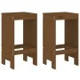 Küchenhocker 2 Stück honigbraunes Kiefernholz 40x36x75 cm von vidaXL, Gartenstühle - Ref: Foro24-825348, Preis: 94,43 €, Raba...