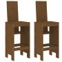 Küchenhocker 2 Stück honigbraunes Kiefernholz 40x42x120 cm von vidaXL, Gartenstühle - Ref: Foro24-825355, Preis: 103,98 €, Ra...