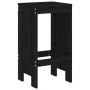 Küchenhocker 2 Stück aus massivem schwarzem Kiefernholz 40x36x75 cm von vidaXL, Gartenstühle - Ref: Foro24-825349, Preis: 89,...