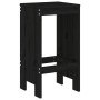 Küchenhocker 2 Stück aus massivem schwarzem Kiefernholz 40x36x75 cm von vidaXL, Gartenstühle - Ref: Foro24-825349, Preis: 90,...