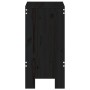 Taburetes de cocina 2 uds madera maciza pino negro 40x36x75 cm de vidaXL, Sillas de jardín - Ref: Foro24-825349, Precio: 90,06 €