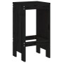 Küchenhocker 2 Stück aus massivem schwarzem Kiefernholz 40x36x75 cm von vidaXL, Gartenstühle - Ref: Foro24-825349, Preis: 90,...