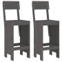 Küchenhocker 2 Stück graues Kiefernholz 40x48,5x115,5 cm von vidaXL, Gartenstühle - Ref: Foro24-825361, Preis: 112,60 €, Raba...