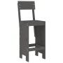 Küchenhocker 2 Stück graues Kiefernholz 40x48,5x115,5 cm von vidaXL, Gartenstühle - Ref: Foro24-825361, Preis: 112,60 €, Raba...