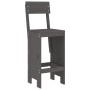 Küchenhocker 2 Stück graues Kiefernholz 40x48,5x115,5 cm von vidaXL, Gartenstühle - Ref: Foro24-825361, Preis: 131,01 €, Raba...