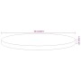 Tablero de mesa redondo madera maciza de acacia Ø50x2,5 cm
