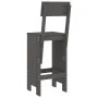 Kitchen stools 2 pcs gray pine wood 40x48.5x115.5 cm by vidaXL, Garden chairs - Ref: Foro24-825361, Price: 112,60 €, Discount: %