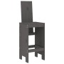 Taburetes de cocina 2 uds madera maciza pino gris 40x42x120 cm de vidaXL, Sillas de jardín - Ref: Foro24-825354, Precio: 123,...