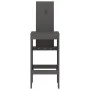 Kitchen stools 2 pcs solid pine wood gray 40x42x120 cm by vidaXL, Garden chairs - Ref: Foro24-825354, Price: 122,28 €, Discou...