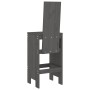 Taburetes de cocina 2 uds madera maciza pino gris 40x42x120 cm de vidaXL, Sillas de jardín - Ref: Foro24-825354, Precio: 123,...